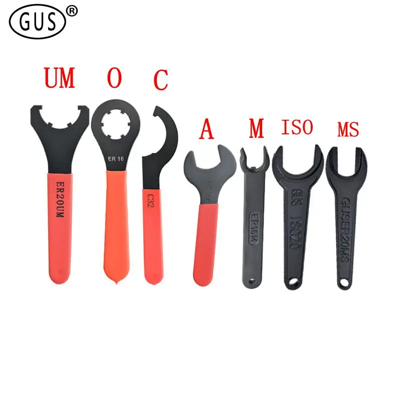 

ER Chuck Type O A M UM MS Wrench APU ISO20 ISO25 ER8 ER11 ER16 ER20 ER25 ER40 Nut Chuck ER Wrench CNC Milling cutter Lathe Tools