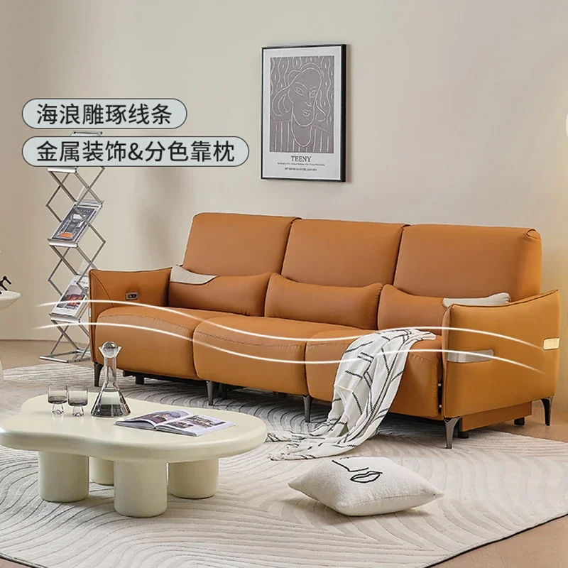 Elektrische Schlaf Liege sofas Sitz massage l Form Liege sofas Zimmer Luxus Sillon Liege möbel Wohnzimmer