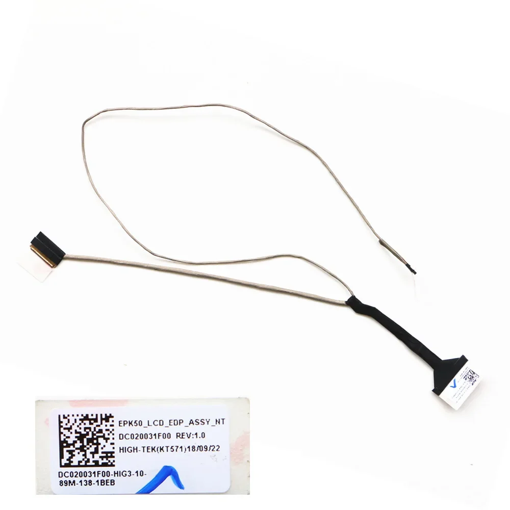 DC020031F00 LVDS CABLE For HP 15-DA 15-DA0012DX 15-DB 15-DB0007TX TPN-C135 TPN-C136 LCD LVDS Cable