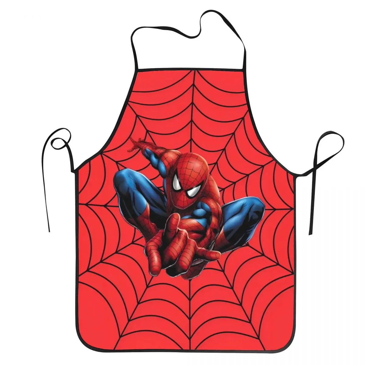 Spider Man Kitchen Cooking Aprons Oil & Water Resistant Adjustable Baking Aprons for Women Men Chef