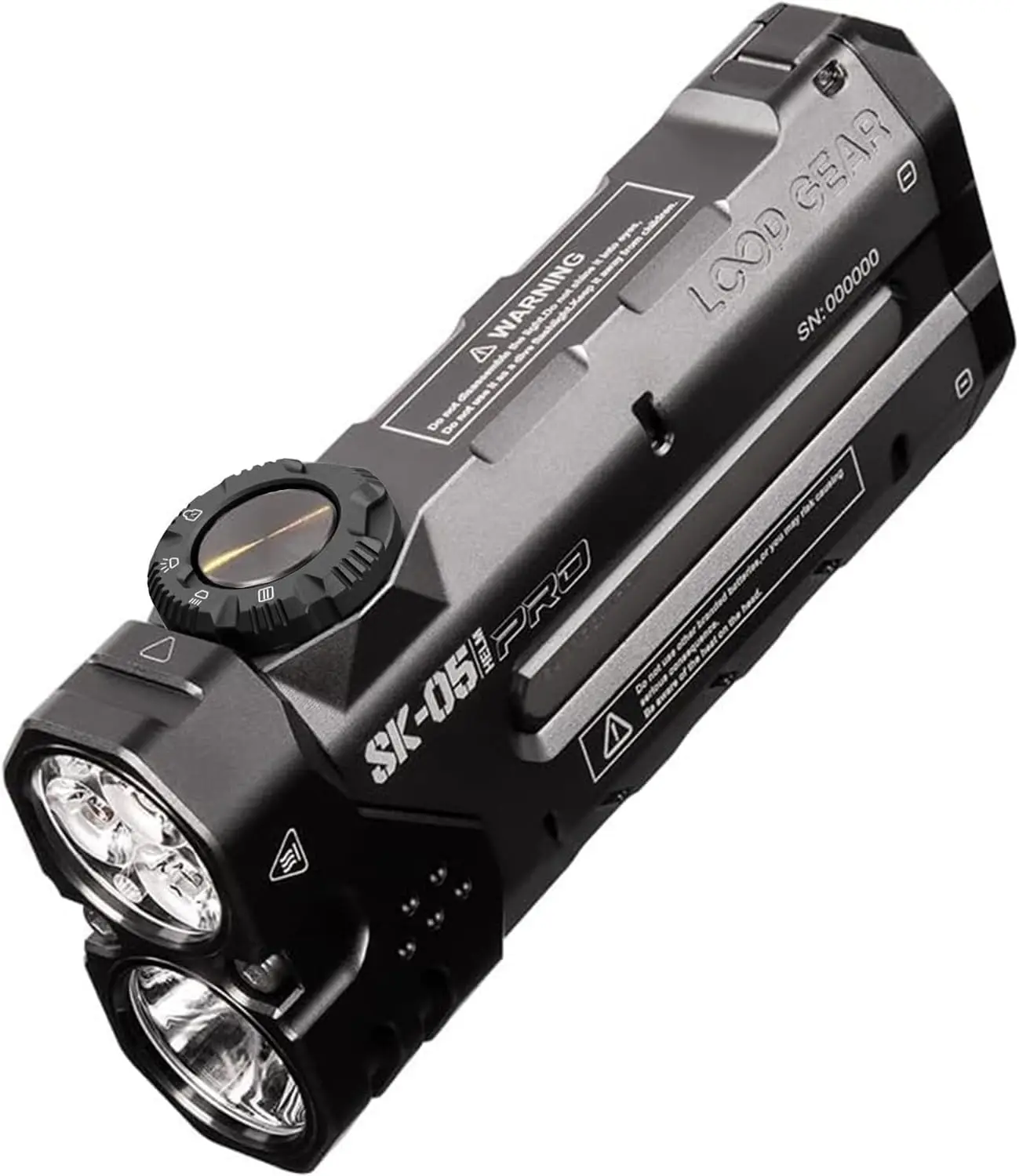 

SK05Pro LED Flashlight 8000mAh Power Bank, 4360Lumen, Magnetic Tail, IP68, Floodlight & Spotlight, Rechargeable, Grey