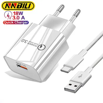NNBILI 18W 3A hızlı şarj tipi C USB şarj kablosu için Samsung S21 S20 Ultra A50 A70 A71 not 20 10 artı Xiaomi Huawei iPhone