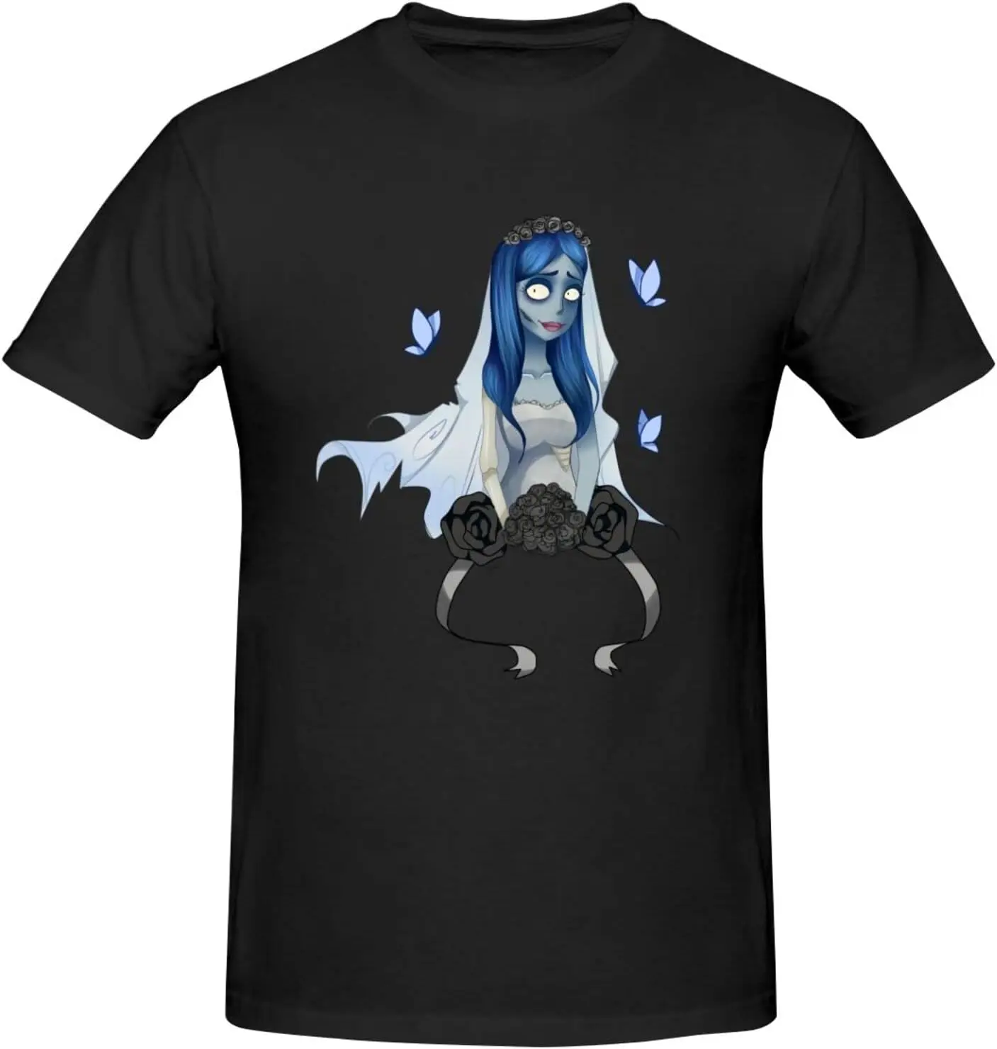 Corpse Bride Men's T Shirts Summer Short Sleeve Tees High Quality 100%Cotton Short Sleeve