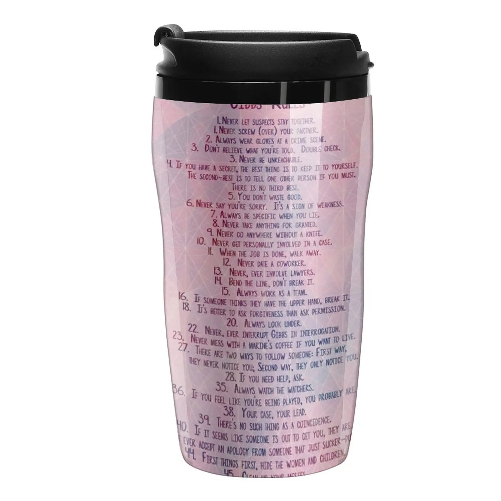 New Gibb's Rules NCIS Travel Coffee Mug Coffe Cup Coffee Travel Mug Mug For Tea