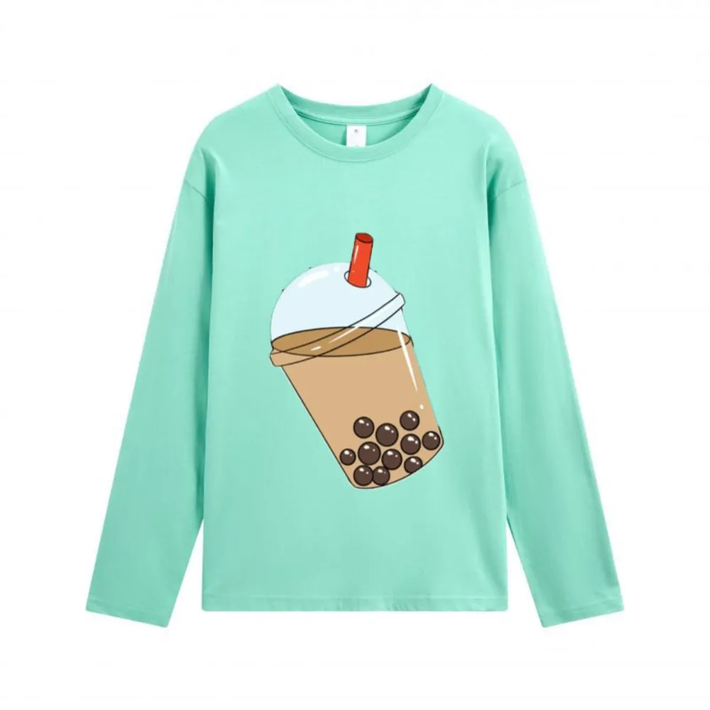 2026 All-match T Shirt Tees Long Sleeve Top Blusas Women's T-shirts Women's Clothing Cute Commuting Homewear Simple Style Casual