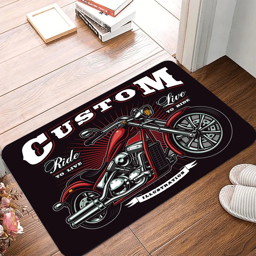 

Creative Barber Shop Signs Funny Pattern Door Mats Carpet Living Room Bedroom Floor Decoration Carpet Kitchen Bathroom Floor Mat