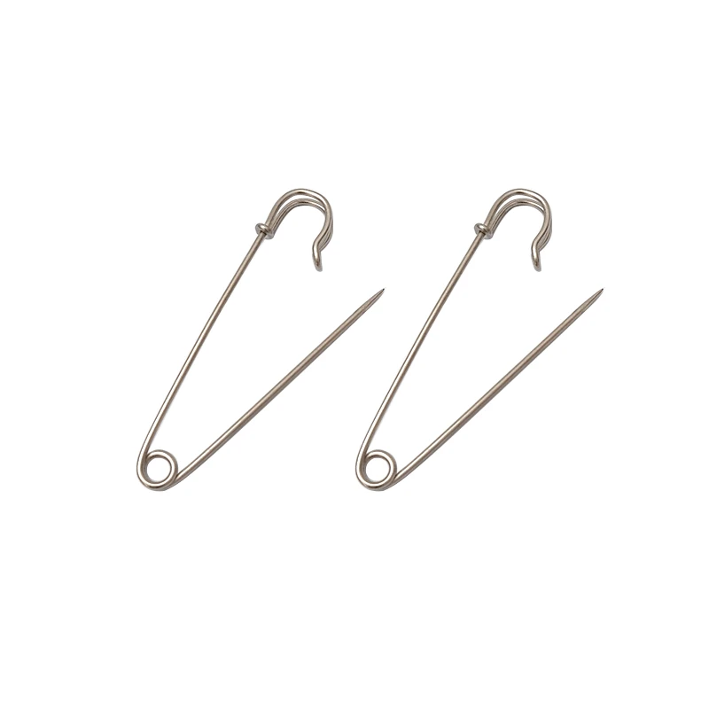 5Pcs 60-100mm Stainless Steel Safety Pins DIY Sewing Tools Accessory Needles Large Safety Pin Small Brooch Apparel Accessories