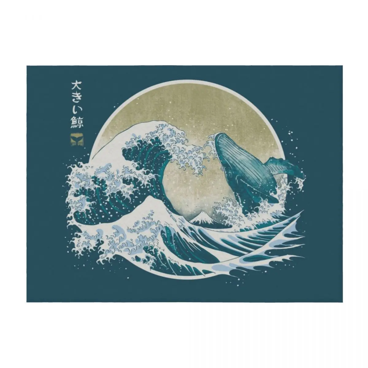 

The Great Whale Throw Blanket Kid'S Custom Fashion Sofas decorative Blankets