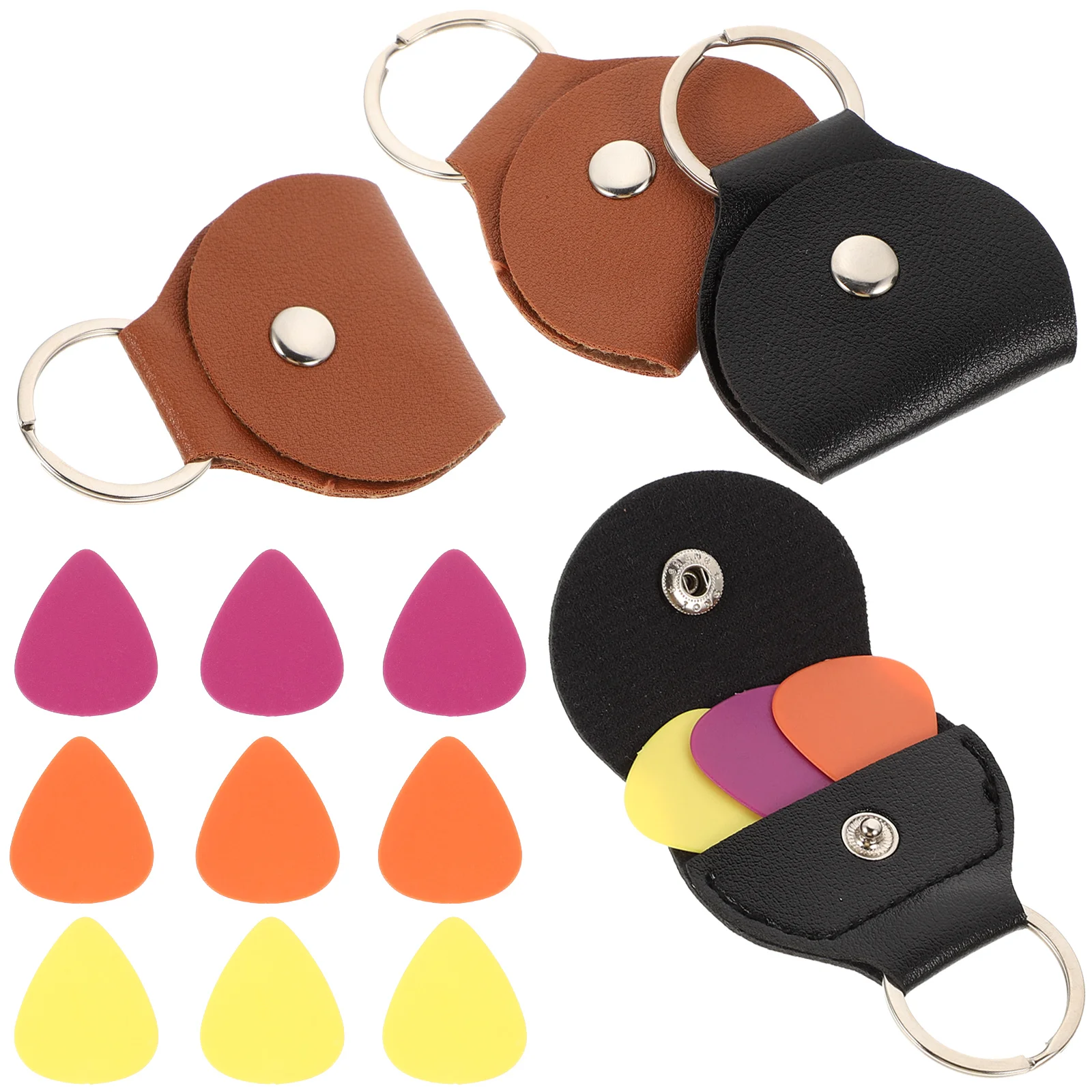 

Pick Bag Musical Instrument Plectrum Holders Guitar Picks Electric Abs Portable All Size Storage Pouch
