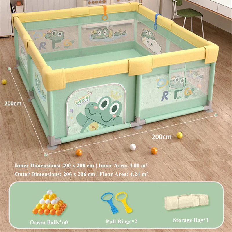 

Baby Playpens Children's Playpen Optional 4 Sizes Playpen for Baby Activity Gym Kids Play Fence Playground Baby Ball Pool