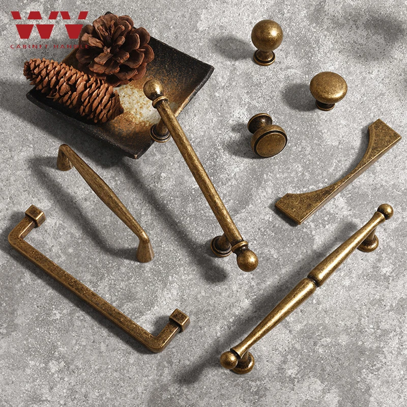 

WV Antique Dresser Furniture Handle Vintage Drawer Cabinets Knobs Handles Door Pulls Cupboard Handles Kitchen closet Furniture