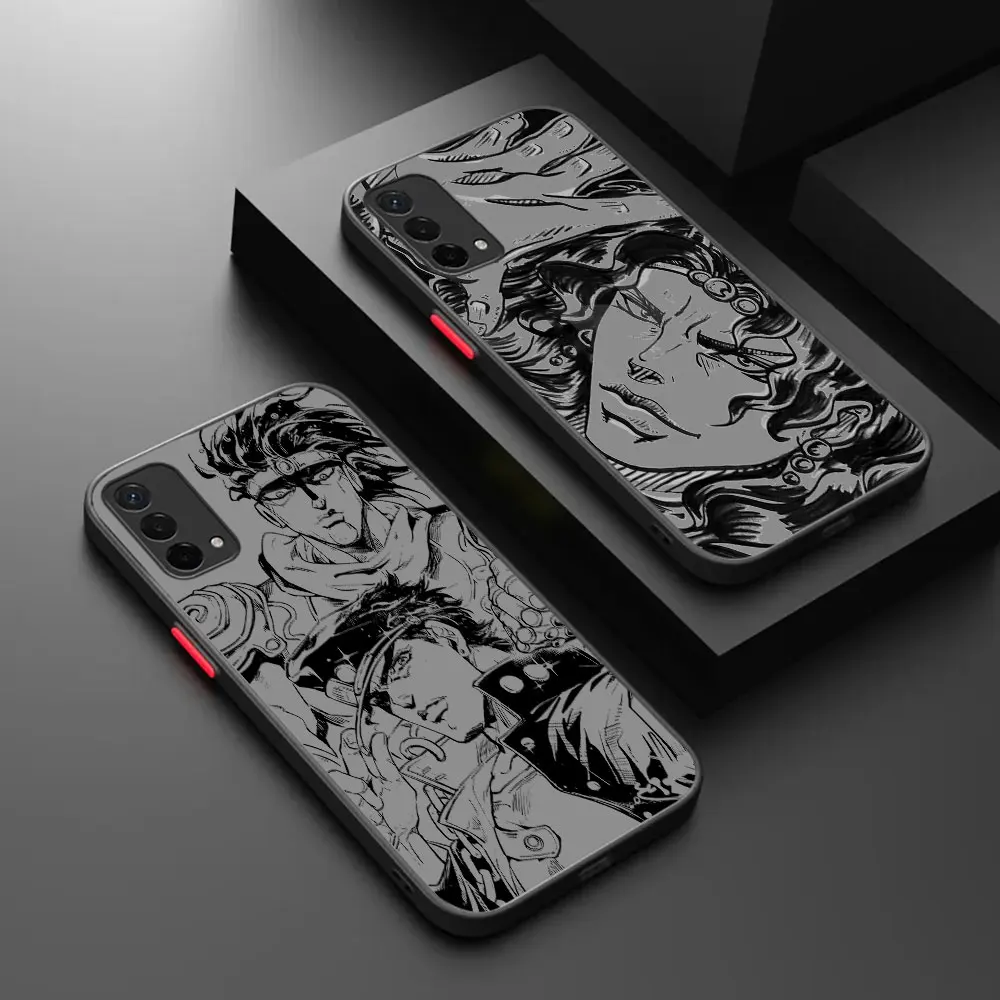 JOJO's Bizarre Adventure line Comic Matte Phone Case For OPPO REALME C17 V5 10 3 3I  XLITE 5 5I 5S 6 6S 7 NARZO 20A PRO 5G