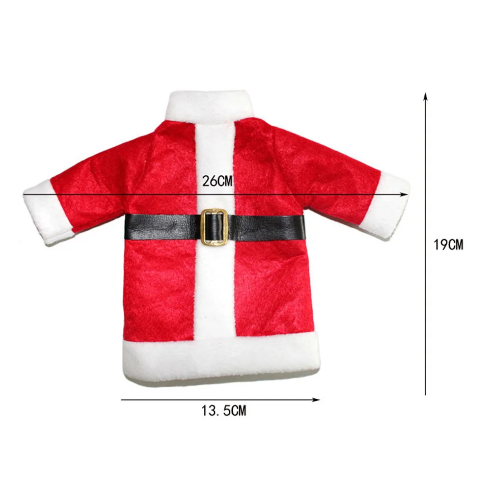 

1Set Christmas Wine Bottle Coat Dress Up Your Wine Bottles As Fun Holiday Gifts for Friends Drink Bottle Sleeve