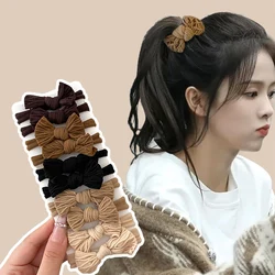 10/30Pcs Colorful Bowknot Hair Bands for Women 4CM Fashion Elastic Headbands Girls Ponytail Holder Headwear Hair Accessories