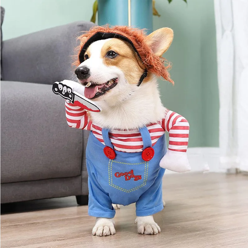 

Pet dog transformation costume creative funny dog personality funny clothes halloween cat dog transformation clothes