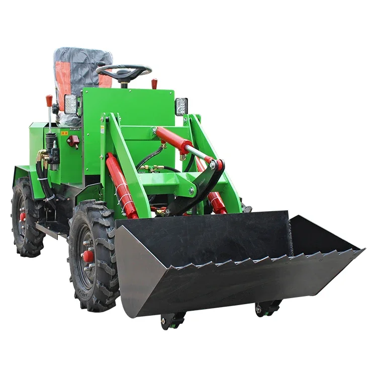 Factory price 750kg 1000kg Mini wheel loader Chinese New skid steer loader for sale