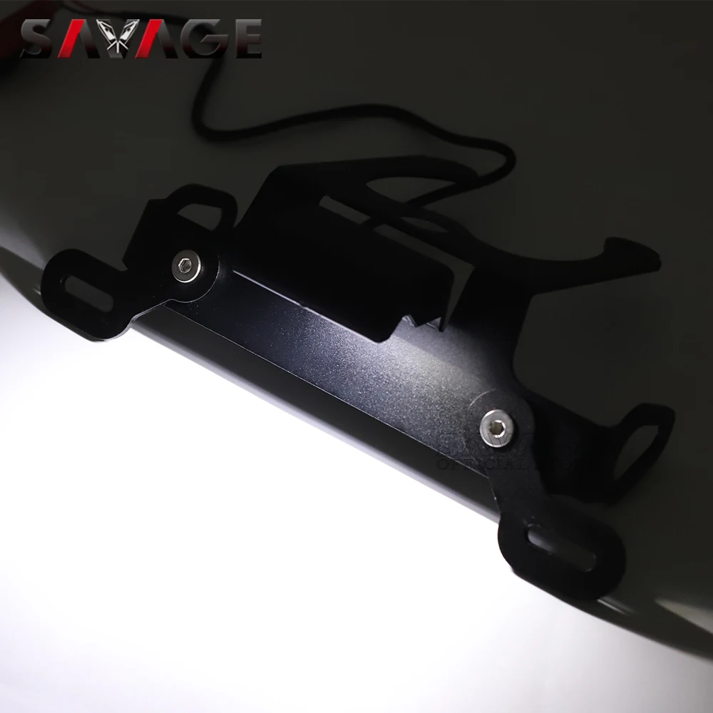 Registration License Plate Holder LED Light For YAMAHA FZ1N FZ1 FZ8 N/S Fazer FZ-1N FZ8N Motorcycle Tail Tidy Fender Eliminator