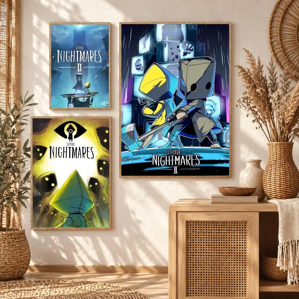 Horror Puzzle Game L-Little Nightmares Painting Calligraphy Modern Canvas Wall Art Prints for Living Room Decor | Wall Decals