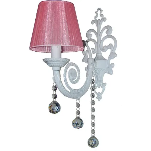 Merve Lampshade/Bianco Series Pink Headdress Wall Sconce