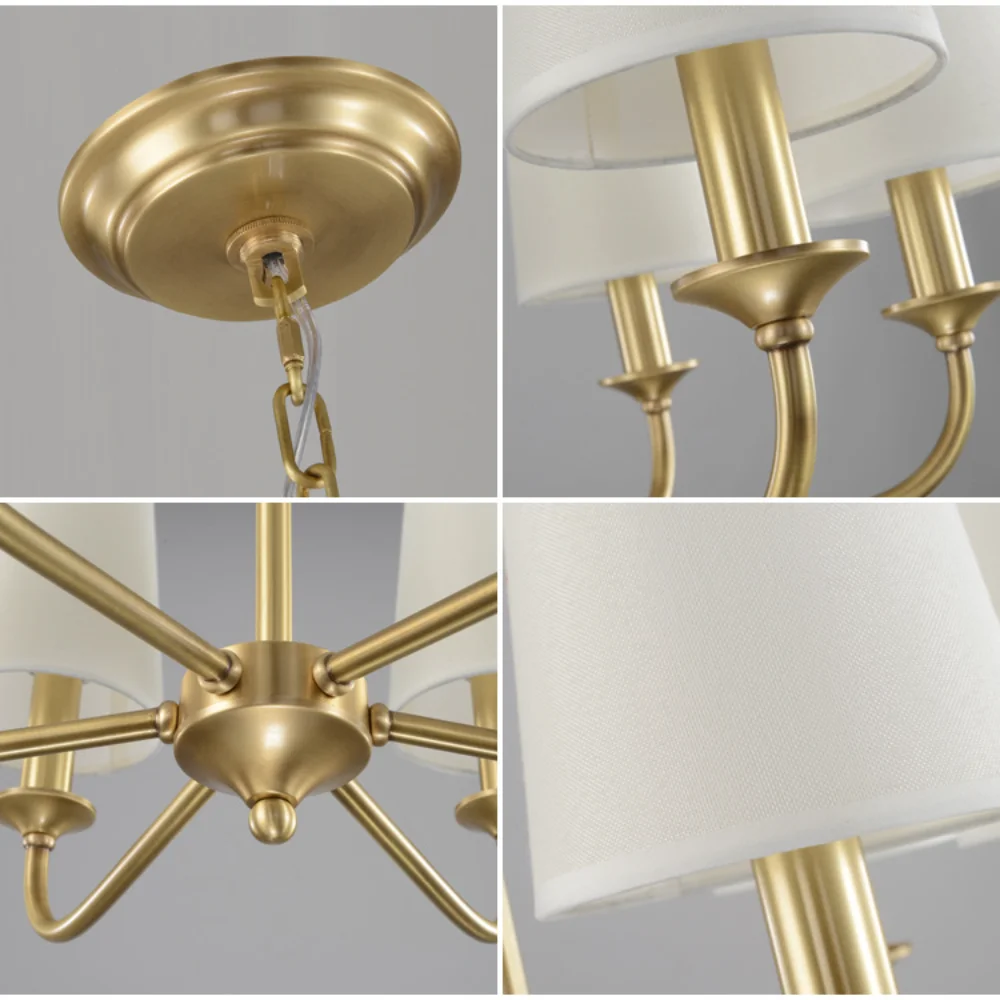 American Vintage High-end LED Pendant Light for Restaurant Dinning Living Room Bedroom Suspension Chandelier Indoor Lamps Lustre