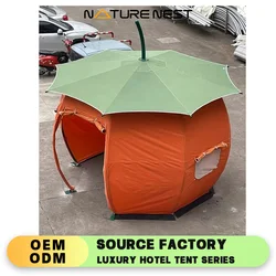 Pumpkin Tent Cute Children's tent Wind-resistant Pumpkin Shape Tent Polygonal Canvas Beach Scenic Hotel Ciabin Luxury Glamping