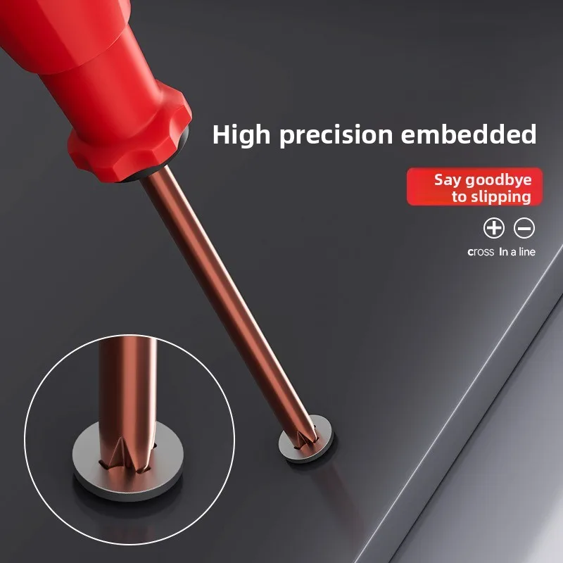 Magnetic Screwdriver Phillips & Flathead, Multifunctional Insulated Tip Hand Tool, Non-Slip Grip for Home Repair & Electronics