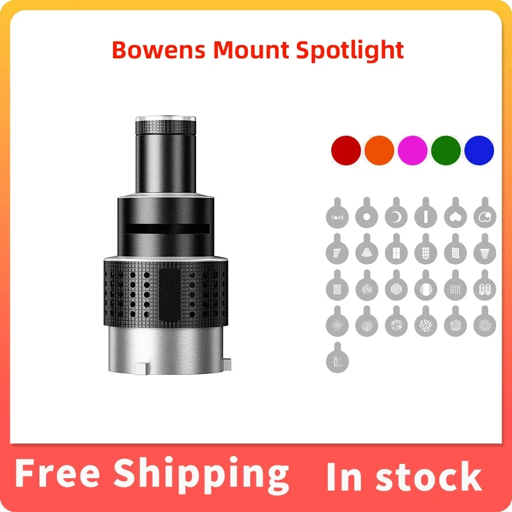 

MM866 Photography Spotlight Suitable Plug-in Condenser Optical Focusing Projection For Aputure Godox Jinbei Bowens Mount Lights