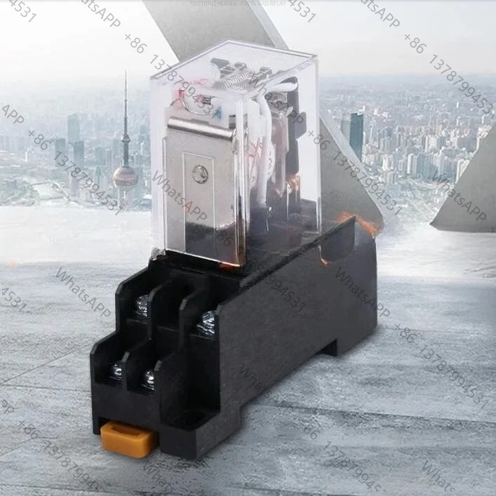 10A JQX-13F HH62P LY2NJ DC12/24V AC12V/24/36V/110V/220V Coil  LED General Purpose Power Electromagnetic Relay DPDT 8Pin w Socket