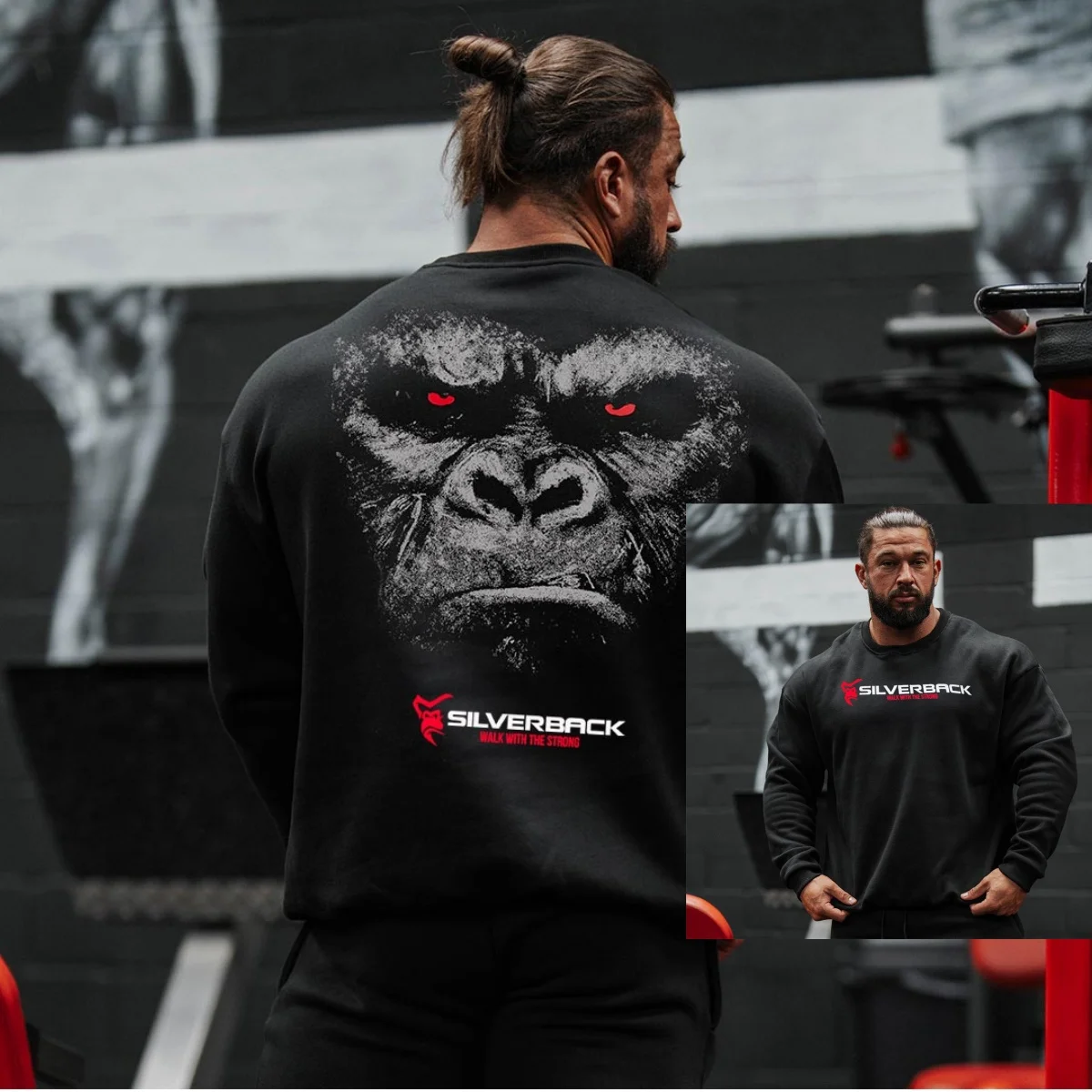 Pull Redemption _ Silverback Gymwear, impression graphique, style unisexe haut de gamme, pour hommes et femmes
