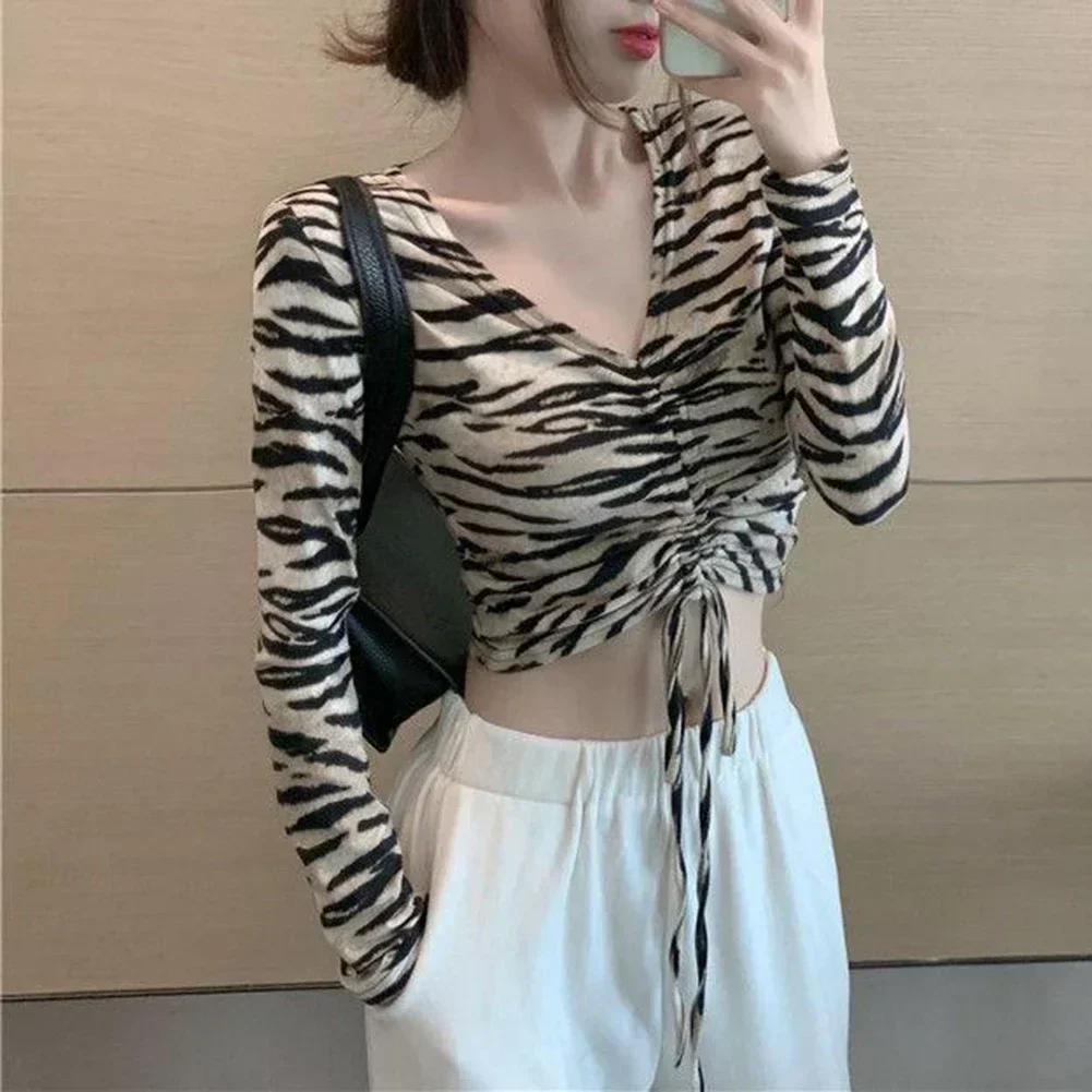 

Casual Female Shirt Pleated V-Neck Top Brand New Condition Daily Use Clothing Long Sleeve Design Daily Commuting Casual Wear