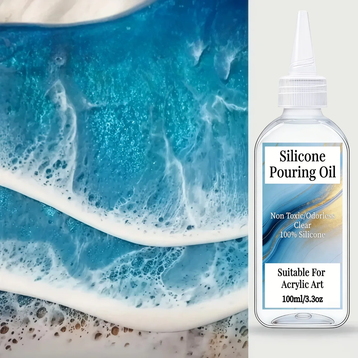 Silicone Pouring Oil Special Cell Creation Acrylic Paint Pour Cell Activator Trending Holiday Craft Pigment Making Supplies