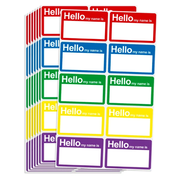 L LIKED Hello My Name is 5 Colors 3.5