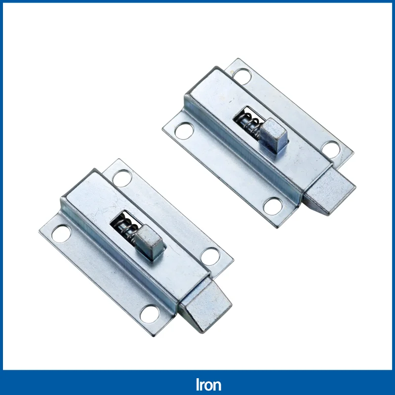 

Spring-Loaded Automatic Surface-Mounted Door Bolt For Industrial Equipment Latch Bolt Iron Galvanized