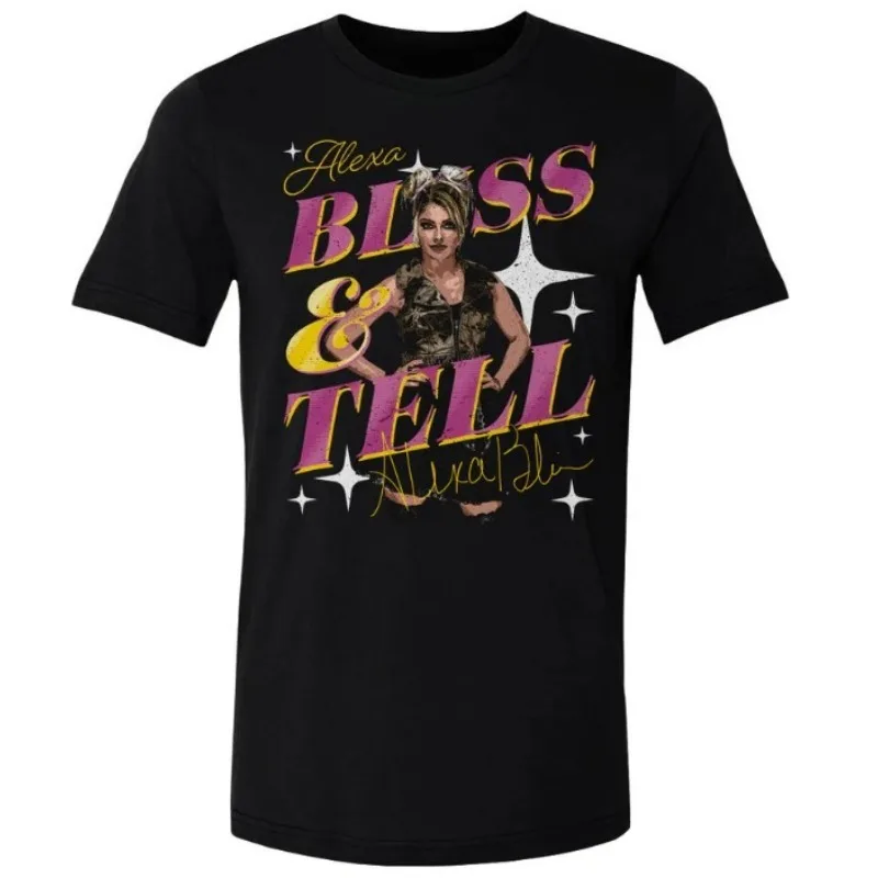 Alexa Bliss Merch 2026 T-shirt unisexe pour hommes, hauts à manches courtes, vêtements à la mode, hauts décontractés Y2K