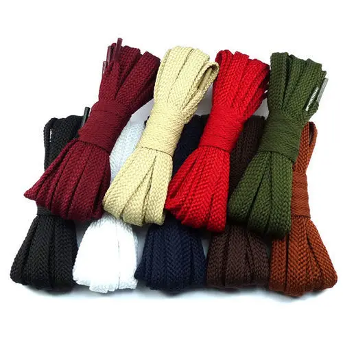 

Polyester coarse grain flat belt width 1.1cm, extended leather shoelaces, high cut shoelaces, boot laces, and shoelaces