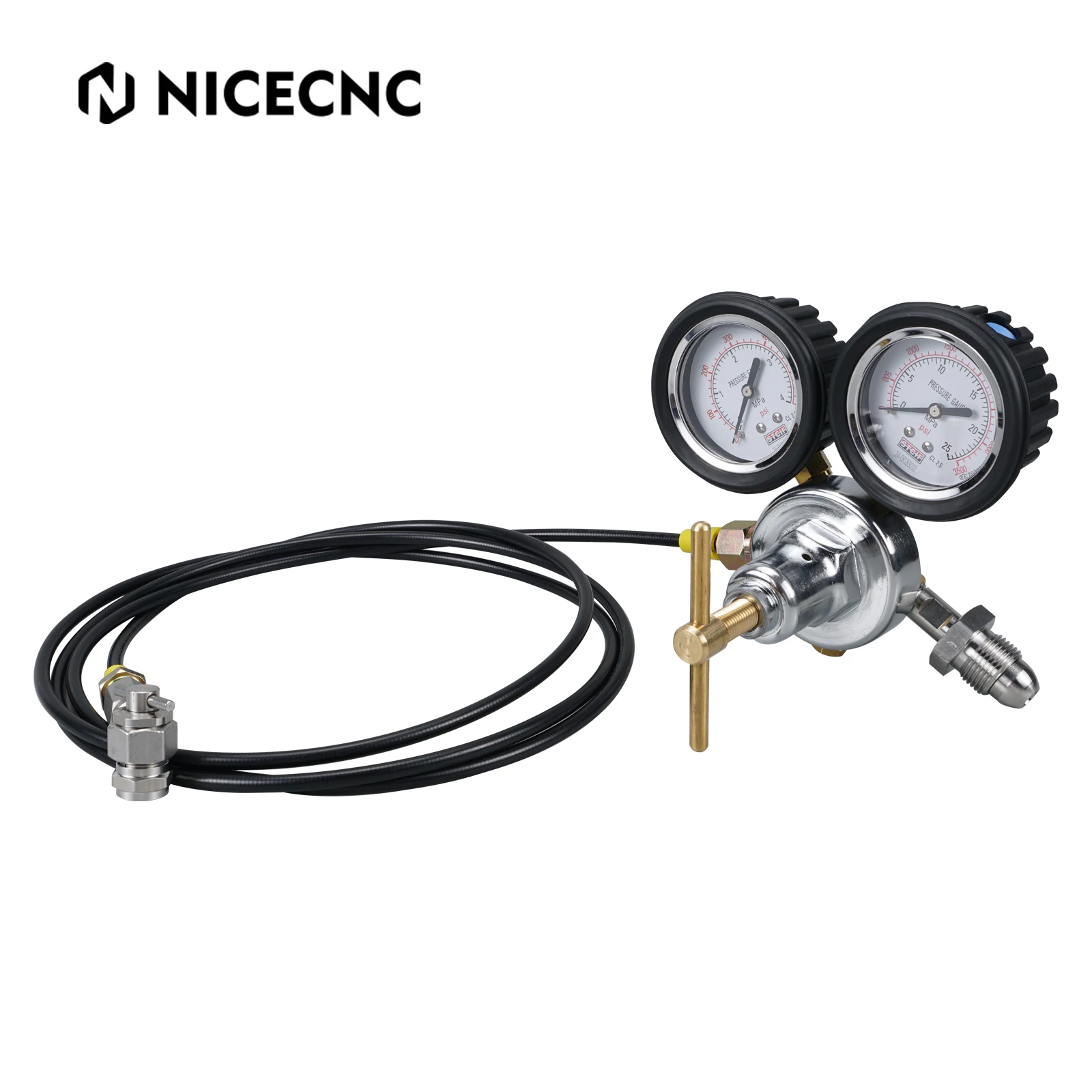 Nitrogen Regulator Shock Fill Kit for UK BS 341 No.3 Connector Type Nitrogen Cylinder ATV UTV