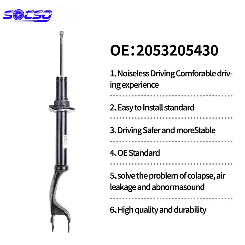 

1 Piece A2053200730 A2053201030 Front Shock Absorber for Mercedes Benz W025 S205 A205 GLC-350 250 300 220 A2053200830 2053205430