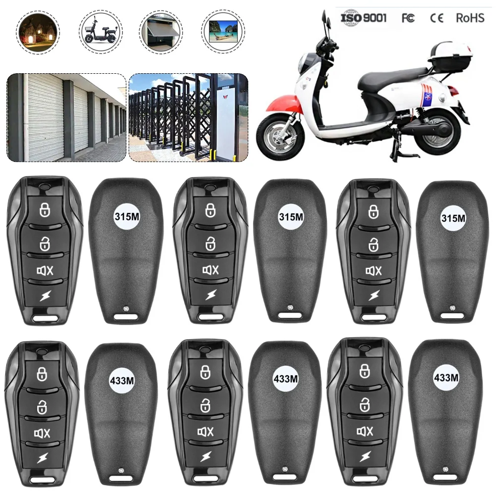 5-1PC 315/433Mhz Cloning Wireless Remote Control Key Fob Universal Replicate Remote Controller Garage Door Gate Opener Remote