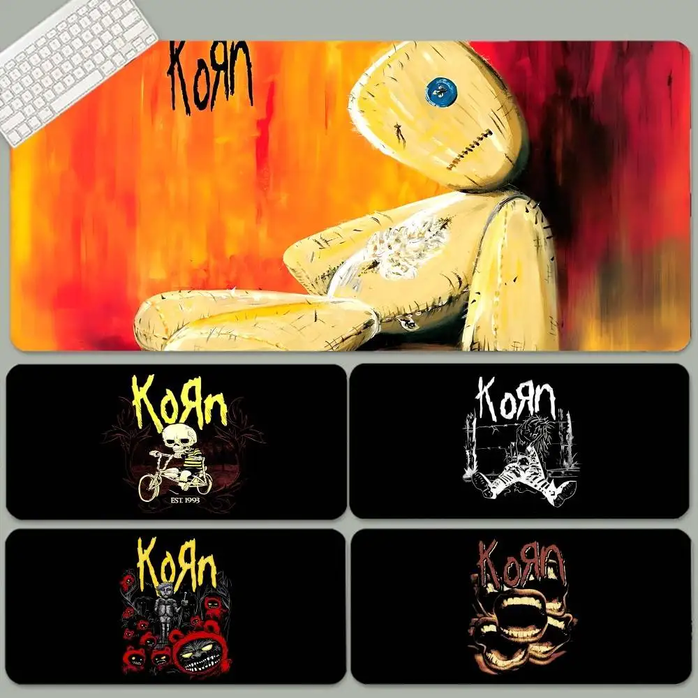 

Metal Rock Band K-Korn Non-slip Lockedge PC Gaming Mouse Pad Gamer Desk Mats Keyboard Pad Mause Pad Muismat For PC Mouse Carpet
