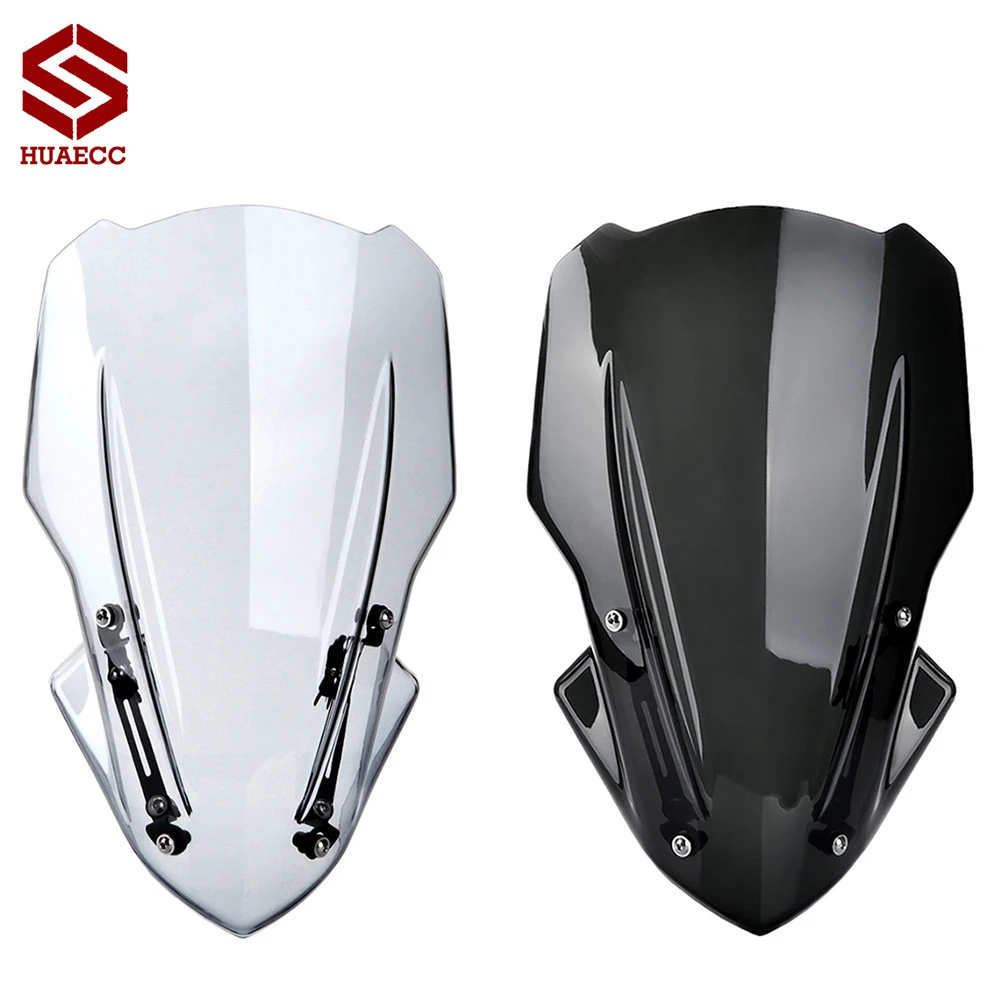 

Motorcycle Windscreen for Kawasaki Z900 2017 2018 2019 Windshield with bracket Naked Sport Z 900 Windscreen