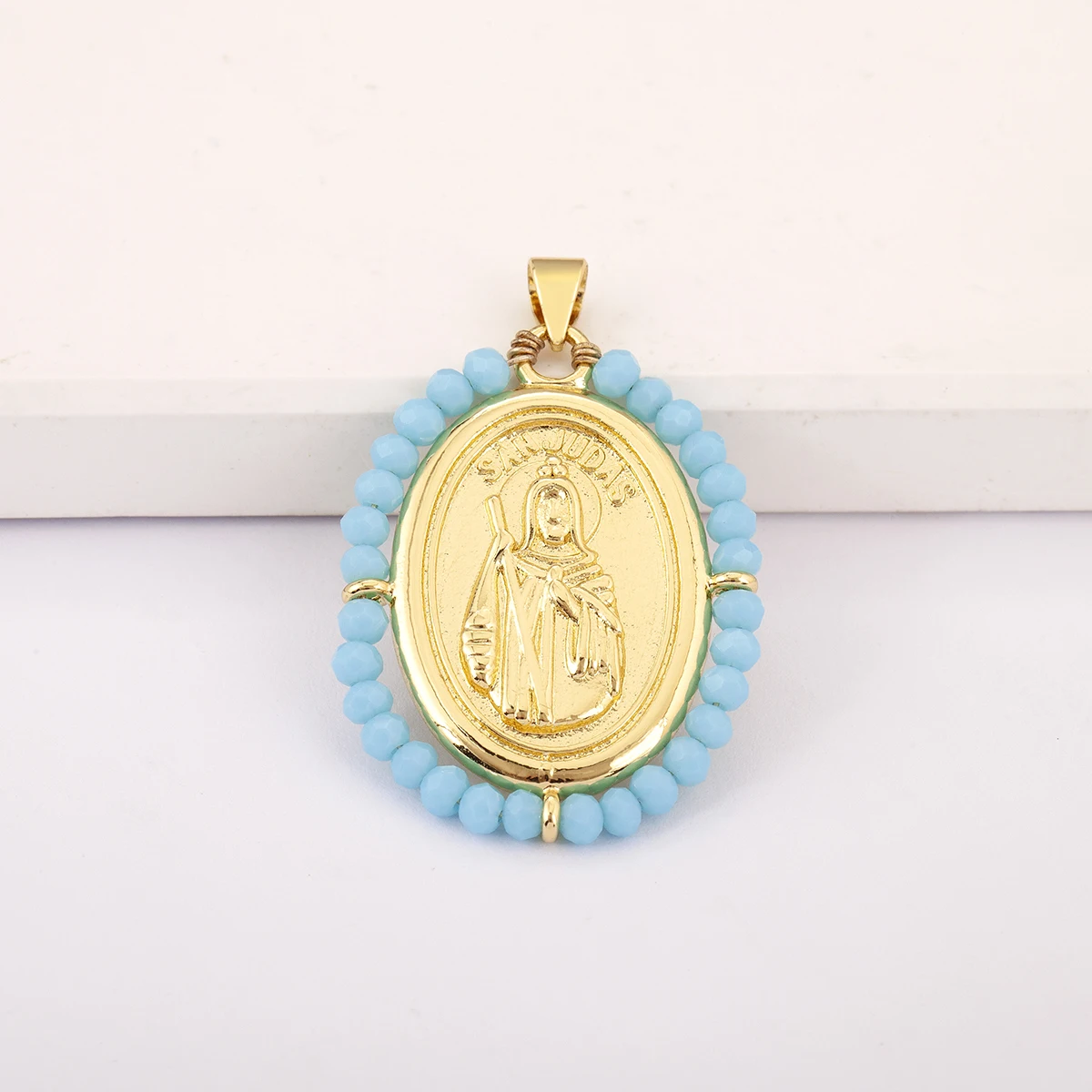 จี้รูปวงรีสไตล์เรโทรลายพระอาทิ - Women Juda Accessories บทวิจารณ์และราคา