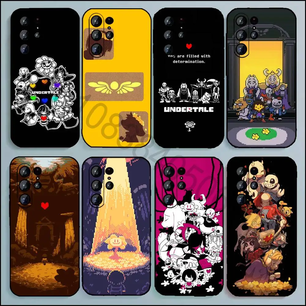 U-Undertale  Phone Case For Samsung Galaxy A13,21s,22,31,32,52,53,71,80,A91 Soft Black Cover