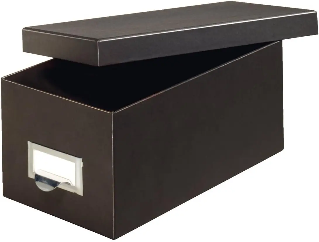 

Коробка для хранения карточек из фиброволокна Pendaflex, 3 x 5 дюймов, однотонный черный цвет