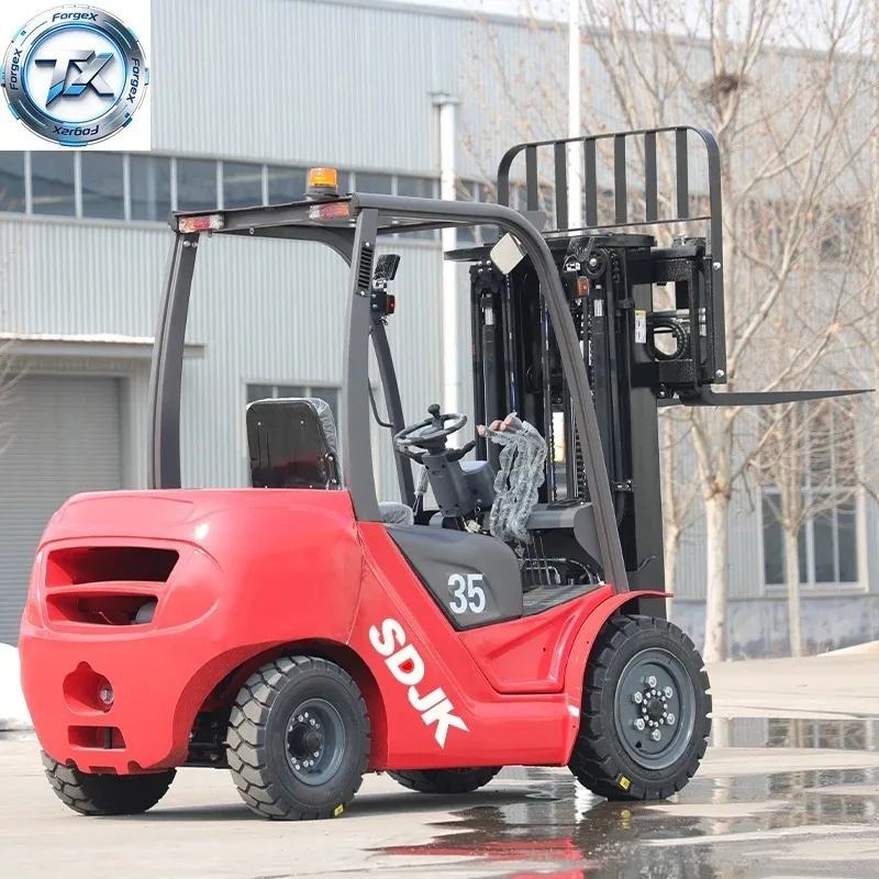 

3-ton small forklift made in China diesel power warehouse handling balanced forklift ISO9001 certification Customized