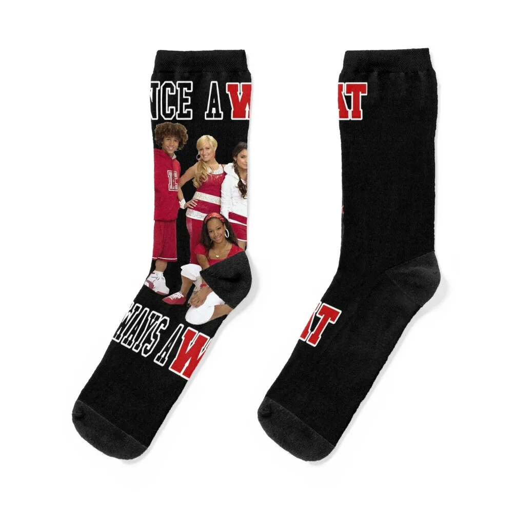 Funny Gift High School The Movies Musical Retro Wave Socks loose bright garter basketball hockey Socks For Women Men's