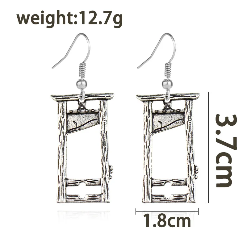Gothic Guillotine Pendant Earrings Jewelry for Her Personalizeds Earring Gift Female Party Punk jewellery  Pendientes New