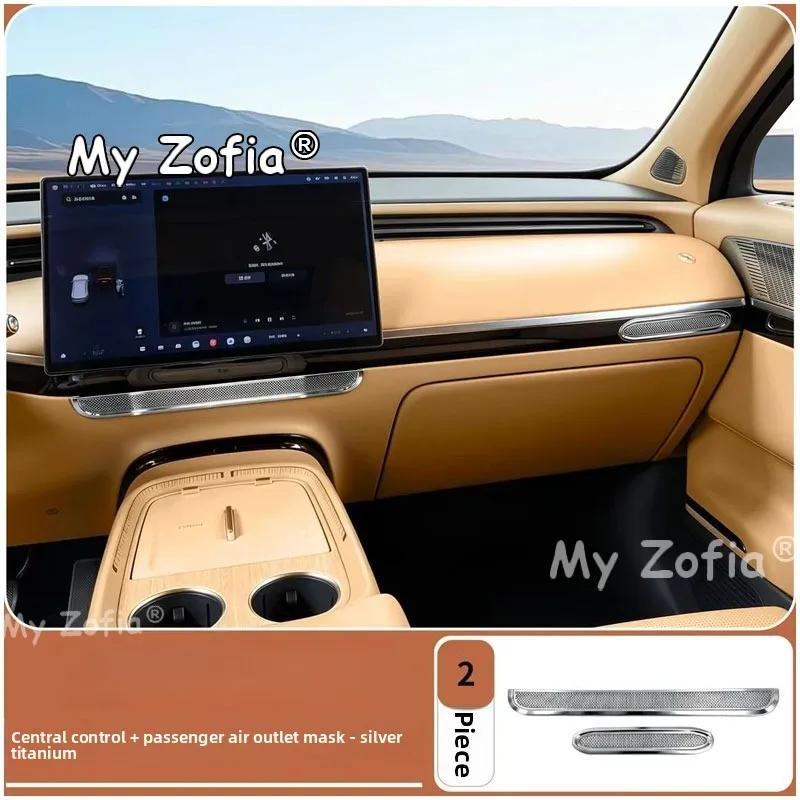 For Xpeng GX 2026 2027 Decorative Protective Trim Cover Center Console Air Vent Auto Interior Modification Parts Accessories
