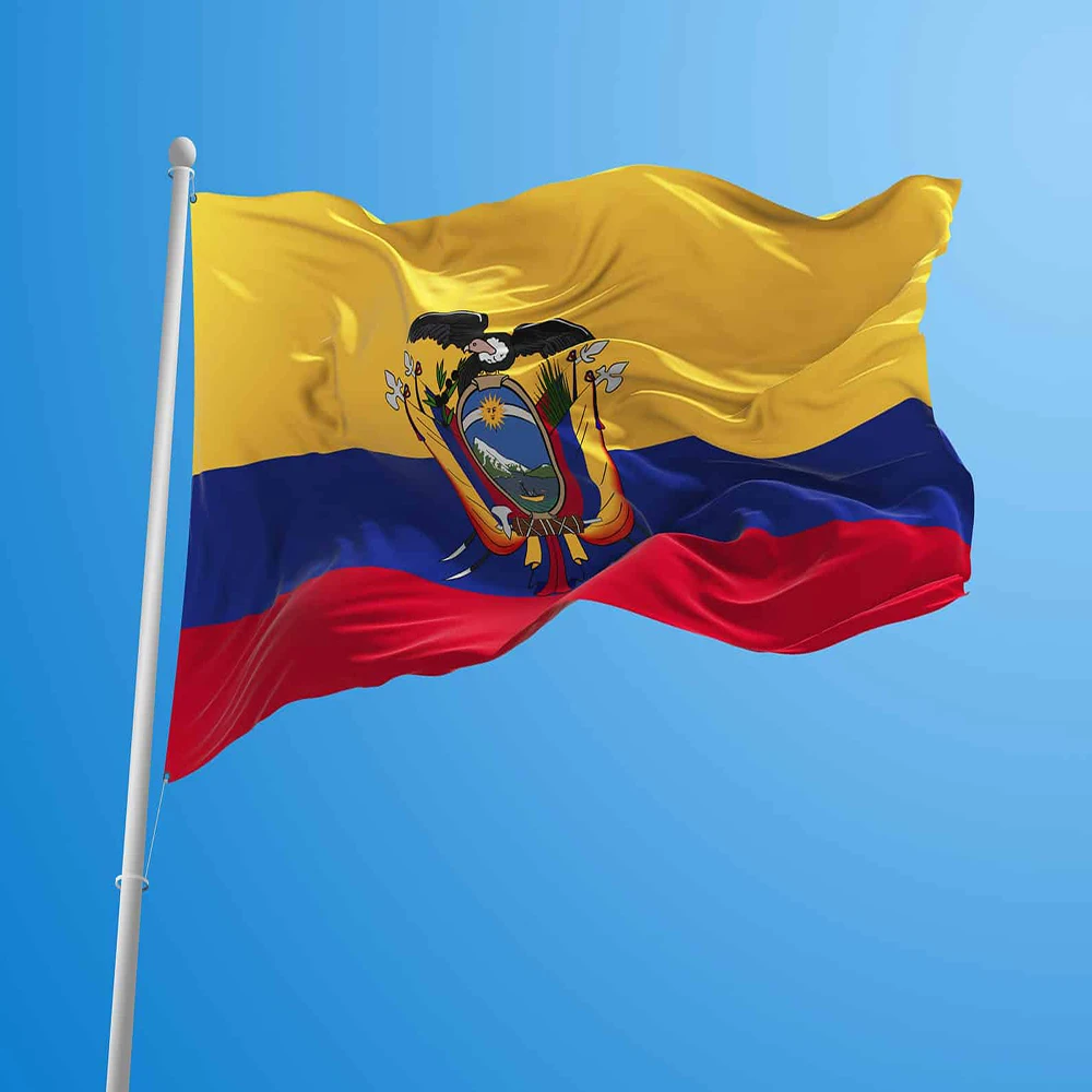 90x150cm Ecuador Flag Super Poly Football Flag Indoor Outdoor Polyester Flag