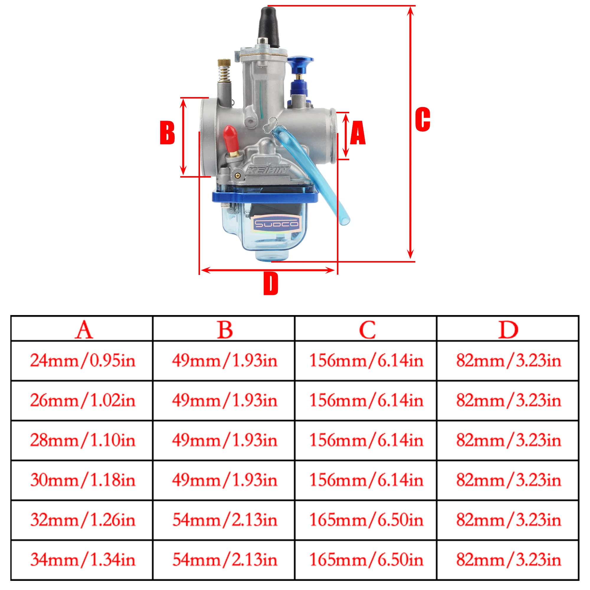 

Шланг карбюратора мотоцикла Keihin, синяя усиленная трубка для PWK 24-34 мм, аксессуары для обновления пит-байка, универсальные