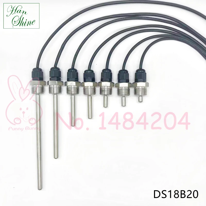 DS18B20 Digital Temperature Sensor Probe Screw Thread BSP 1/2